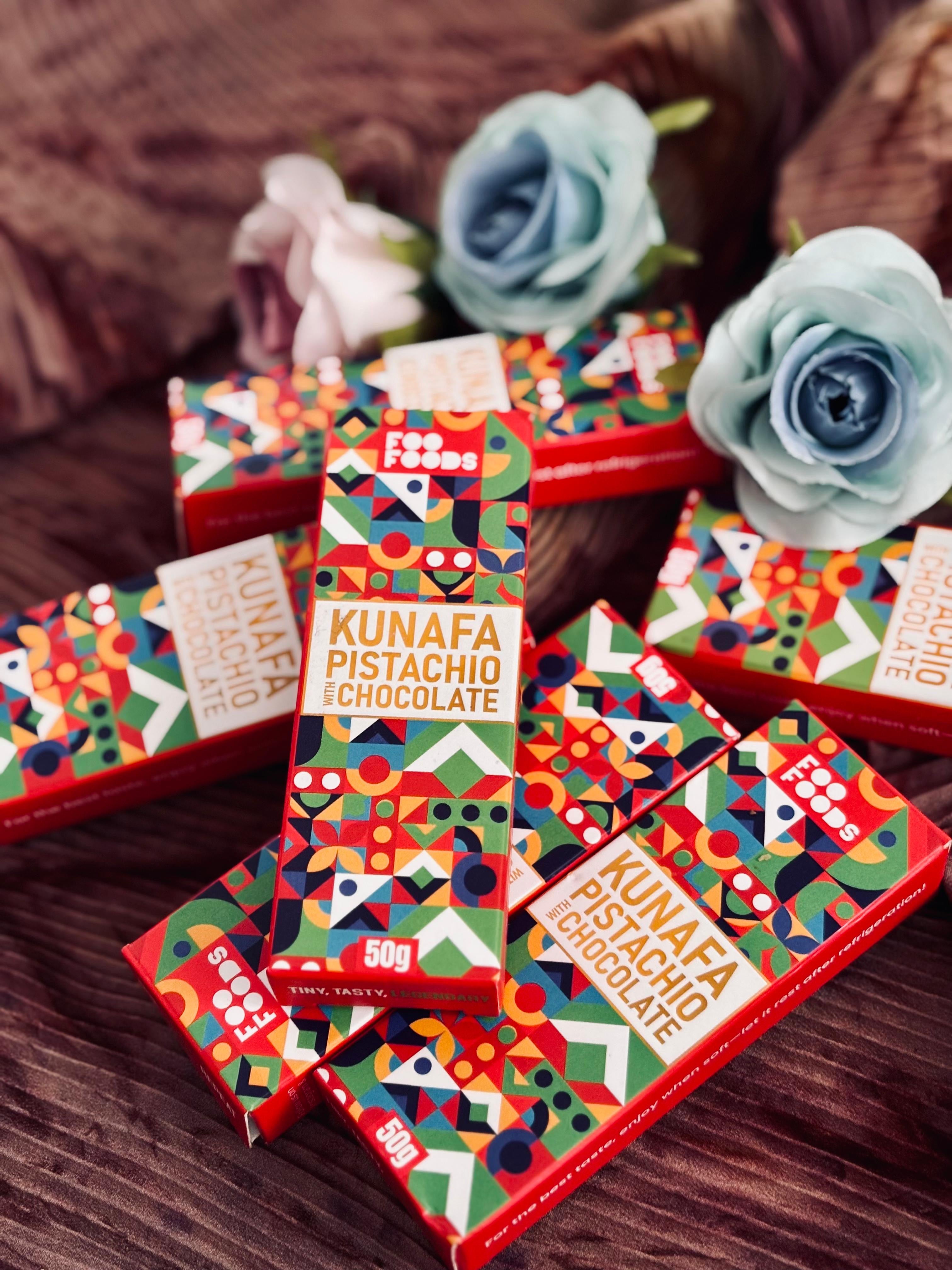 Viral Kunafa Pistachio Chocolate- Mini Bar 50g